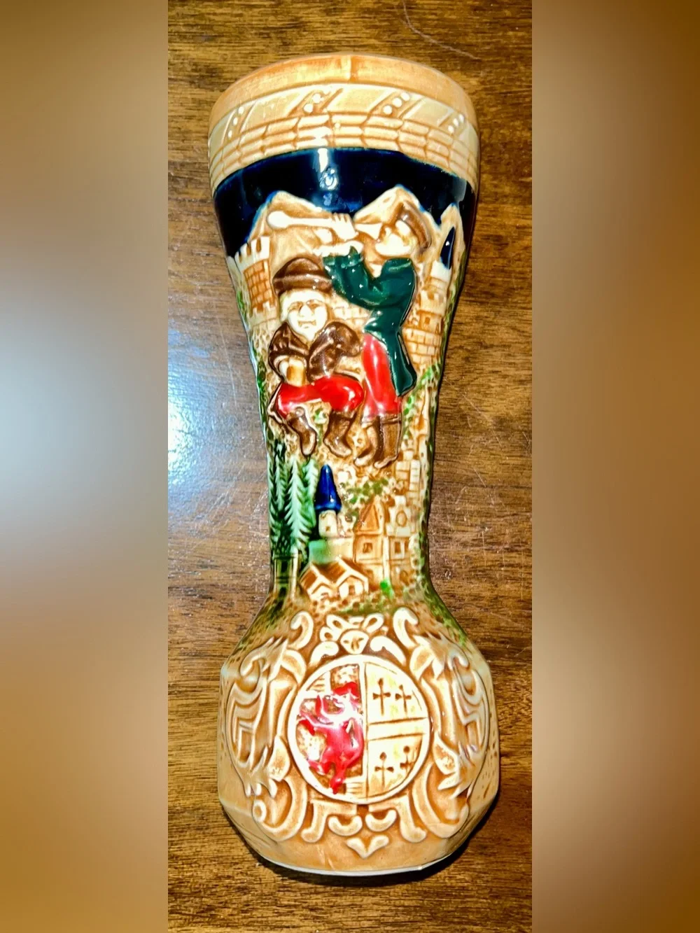 9” Vintage Royal Sealy 3D Relief Porcelain Vase / Stein – Made in Japan (#25/68)